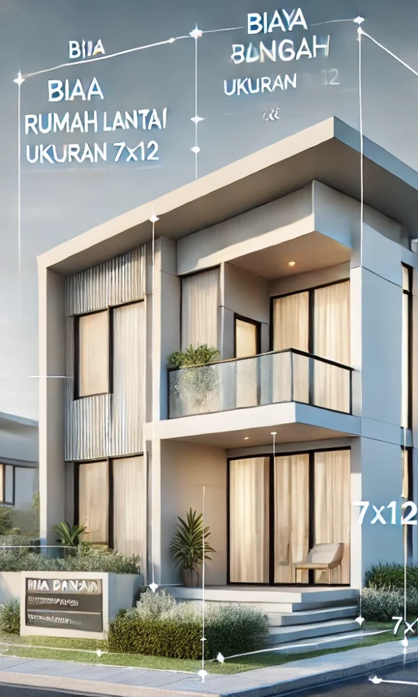 Biaya Bangun Rumah 2 Lantai Ukuran 7x12