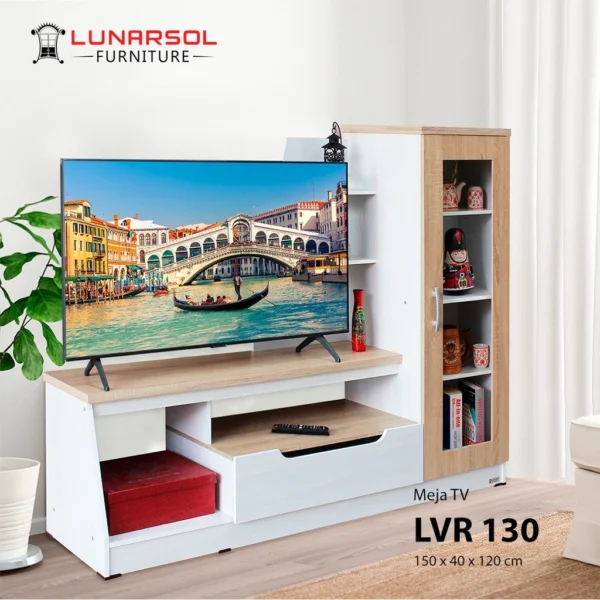 Rak TV Minimalis Lunar LVR 130 - Meja TV Modern Elegan