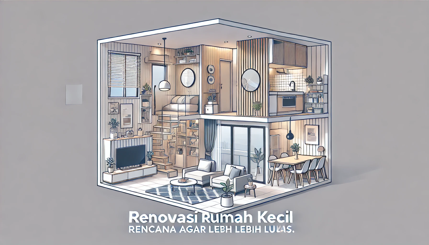 Renovasi Rumah Kecil Rencana agar Terlihat Lebih Luas