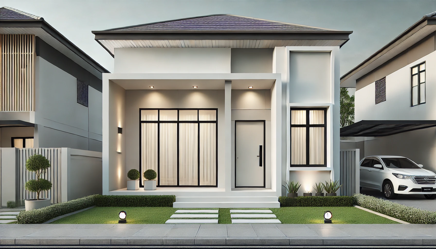 Renovasi Rumah Subsidi Tampak Depan Minimalis Modern