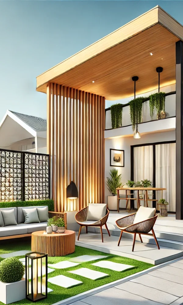 Renovasi Teras Depan Rumah Subsidi Minimalis Estetik