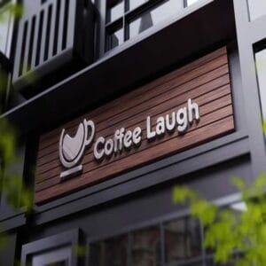 Huruf Timbul Nama Cafe