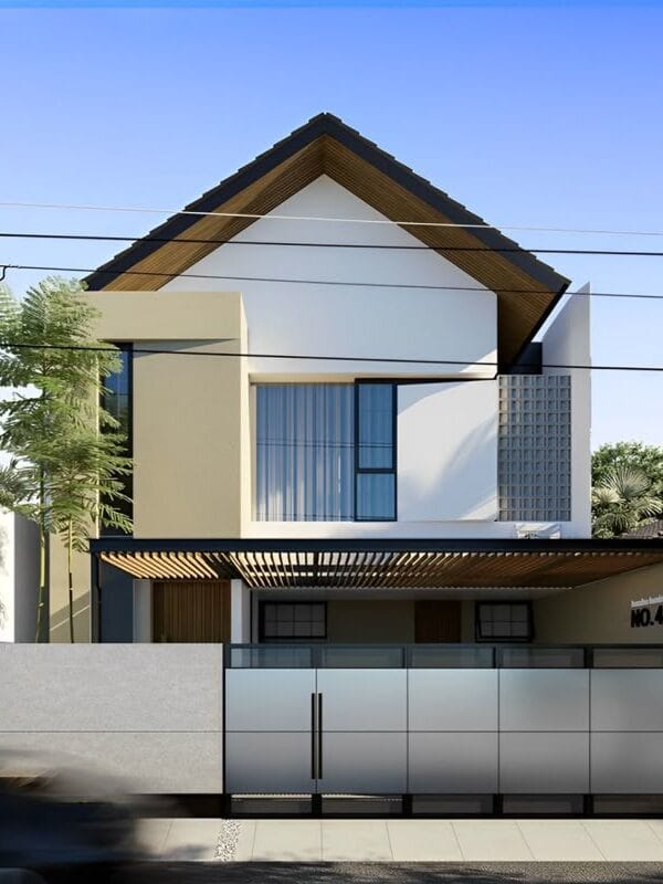 Rumah Minimalis 2 Lantai bergaya japandi