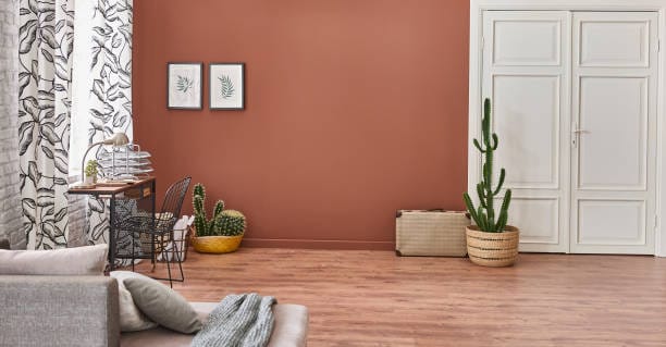 Inspirasi rumah dengan warna cat Terracotta Modern