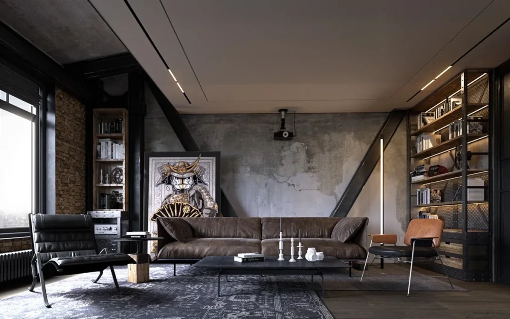Interior Rumah Desain Industrial