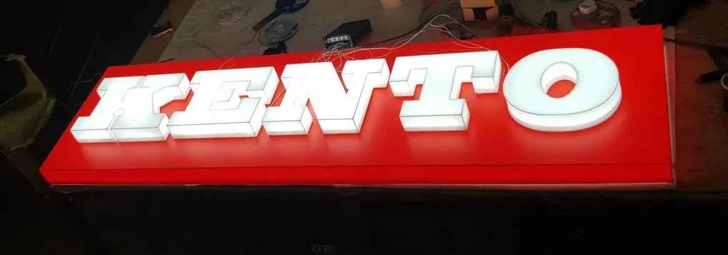Neon Box Huruf Timbul LED