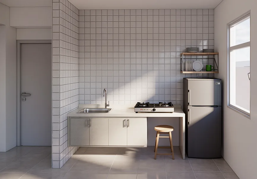 Desain Dapur & Ruang Serba Guna Kontrakan