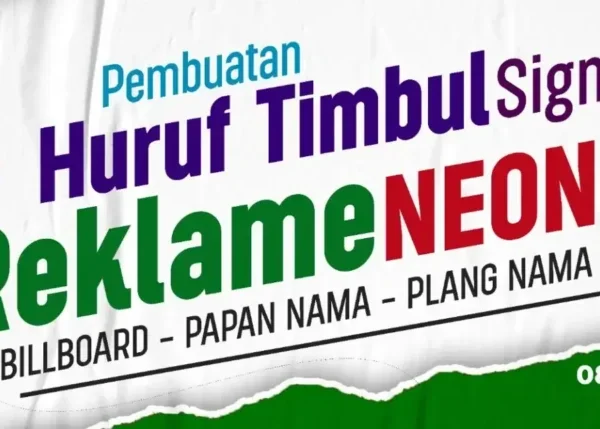 Vendor Huruf Timbul Terpercaya untuk Bisnis & Properti Anda