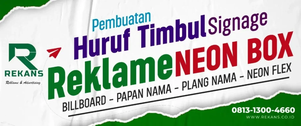 Vendor Huruf Timbul Terpercaya untuk Bisnis & Properti Anda