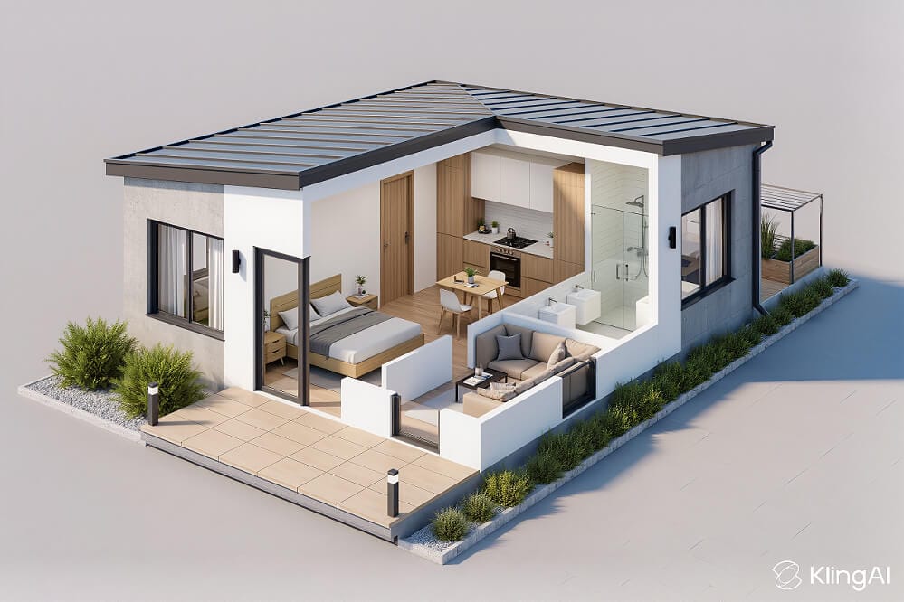 inspirasi desain rumah 3x6 meter