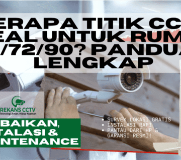 Berapa Titik Pemasangan CCTV Ideal untuk Rumah 36/72/90?
