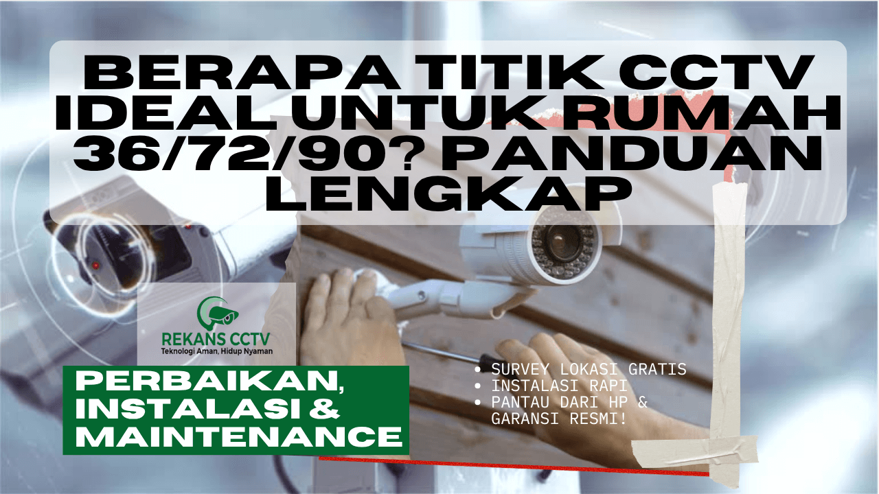 Berapa Titik Pemasangan CCTV Ideal untuk Rumah 36/72/90?