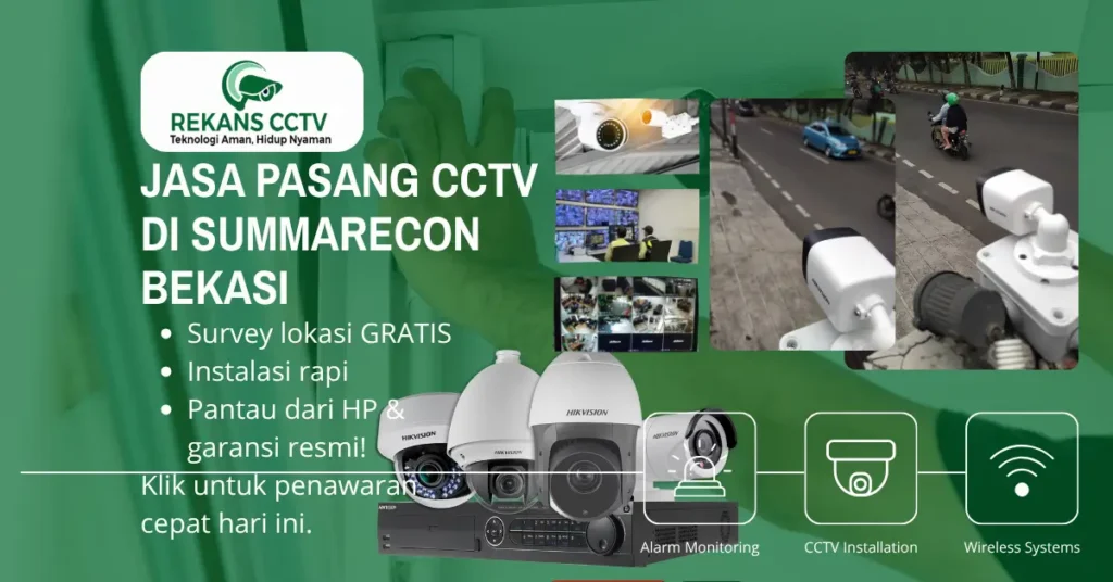 Jasa Pasang CCTV di Summarecon Bekasi | Bergaransi