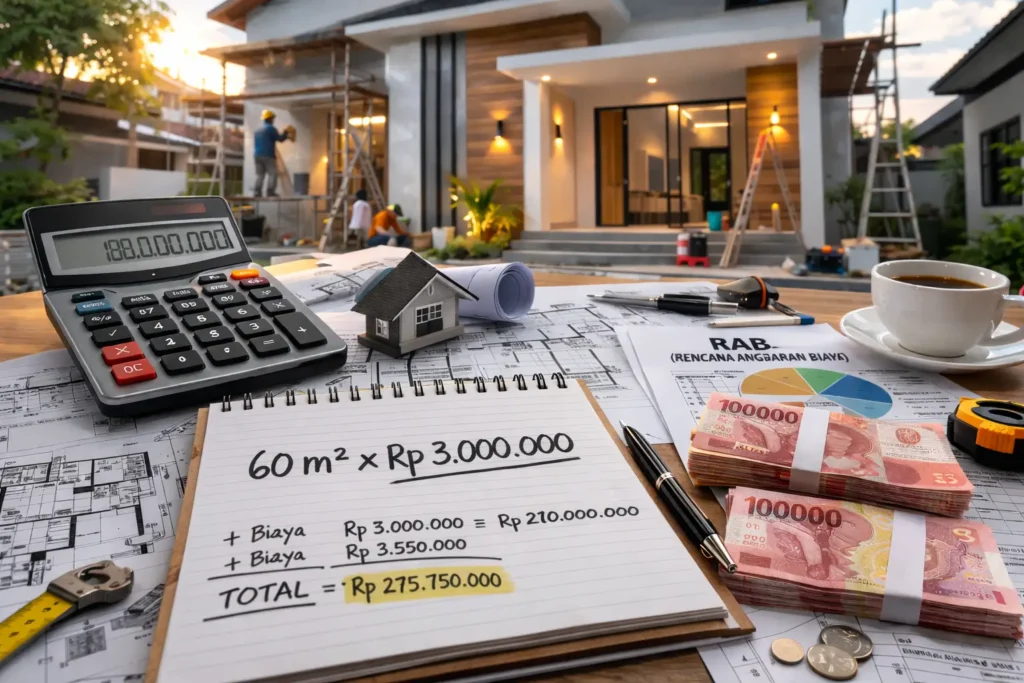 simulasi biaya renovasi rumah per meter persegi