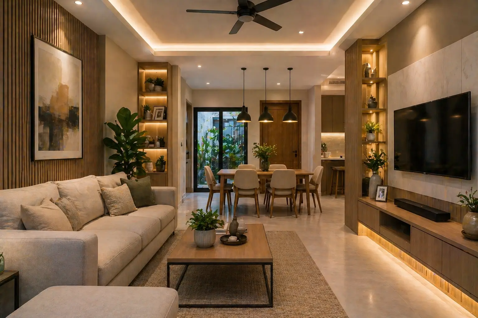 Desain interior rumah modern