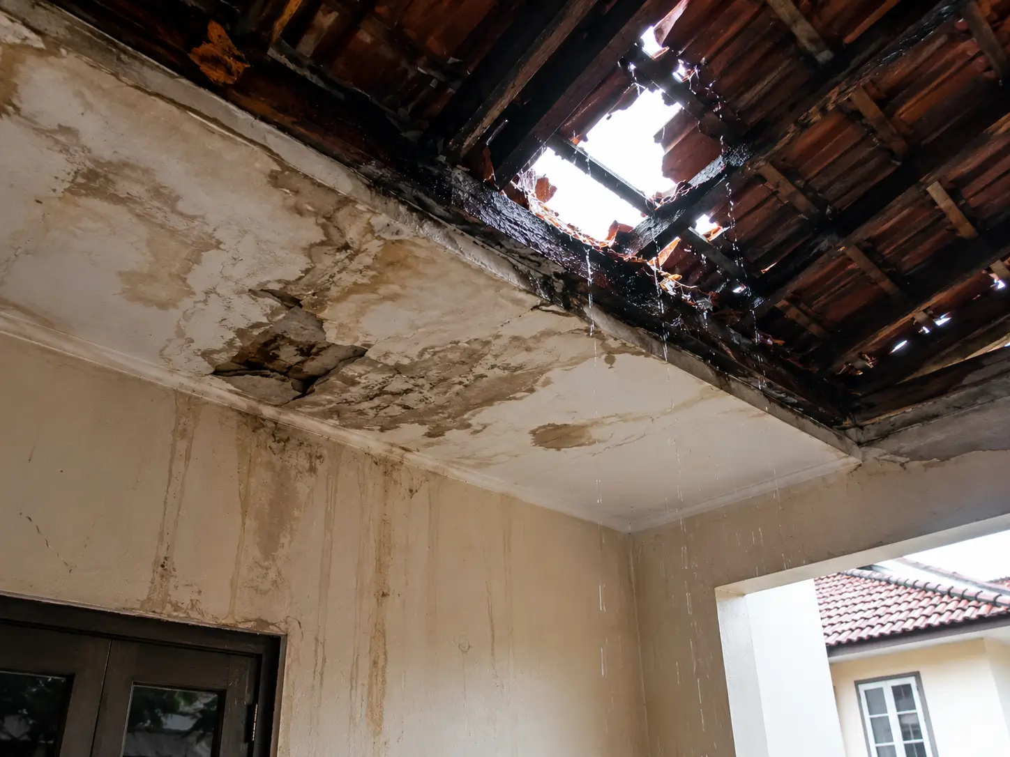 Atap rumah bocor