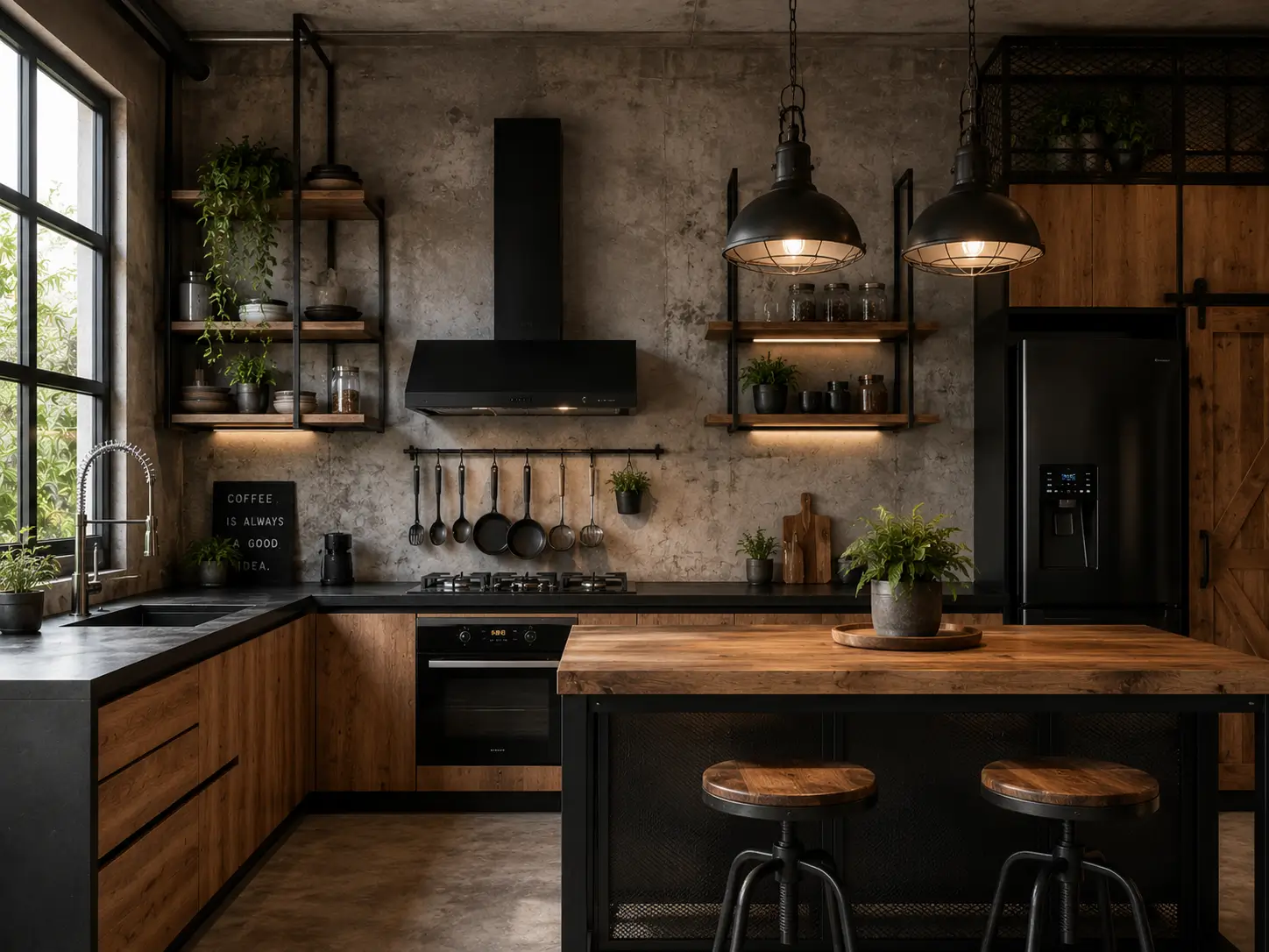 Desain dapur industrial
