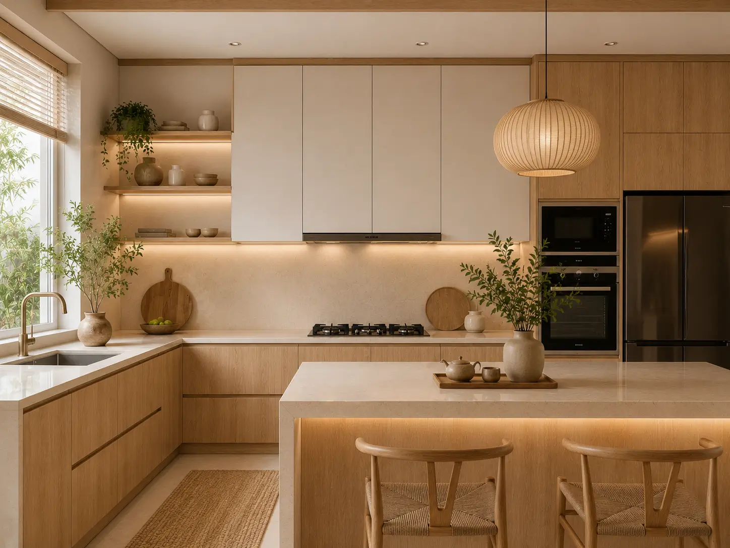 Desain dapur Japandi