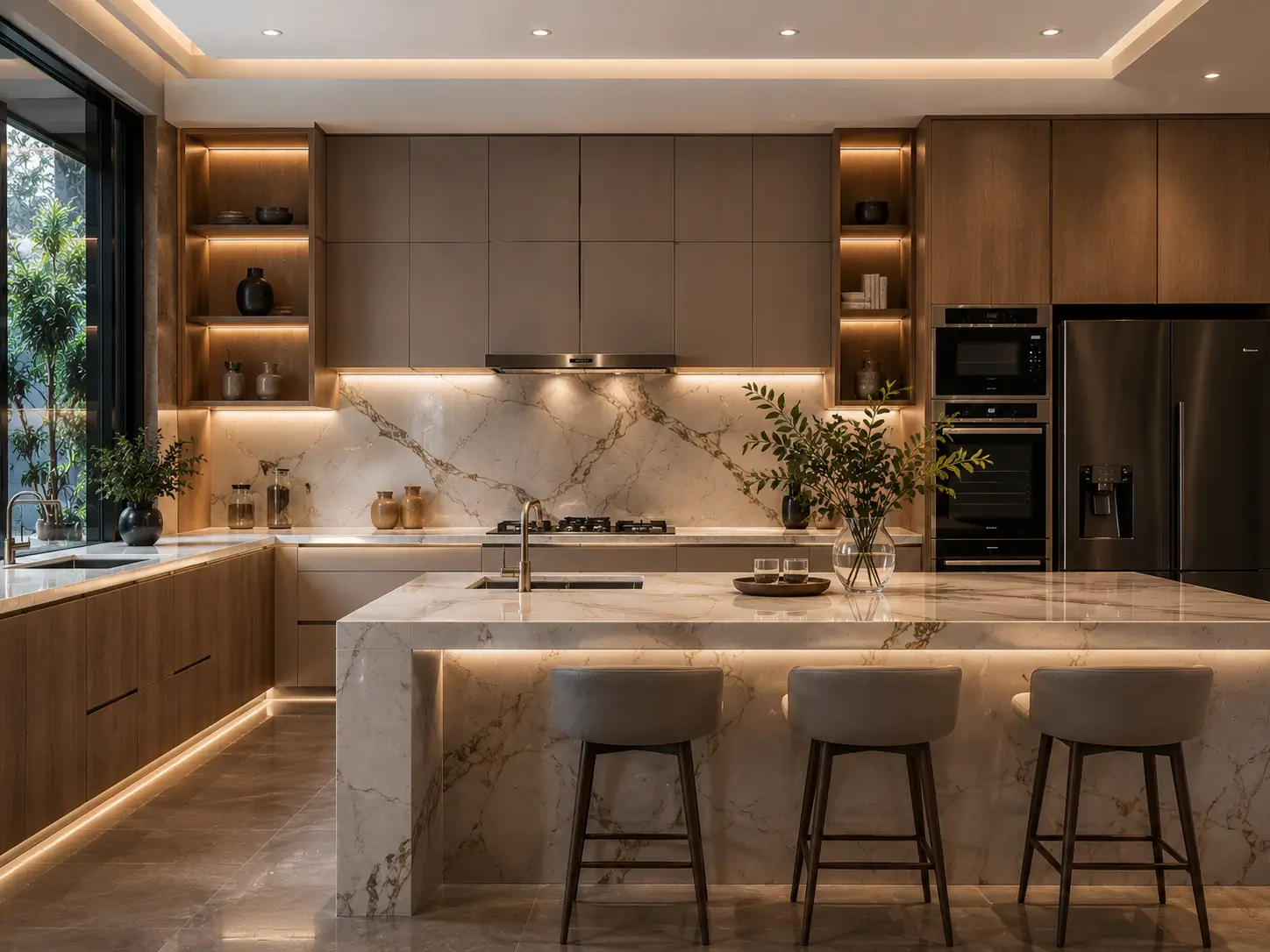 Desain dapur modern luxury