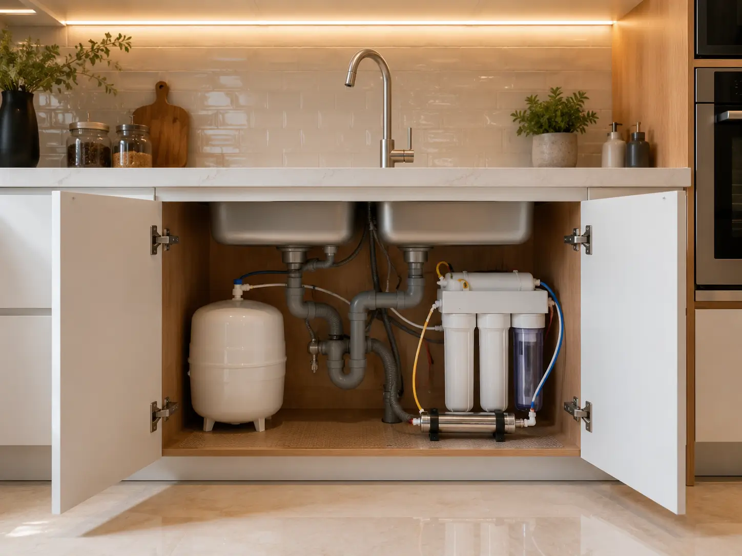 Instalasi plumbing dapur profesional