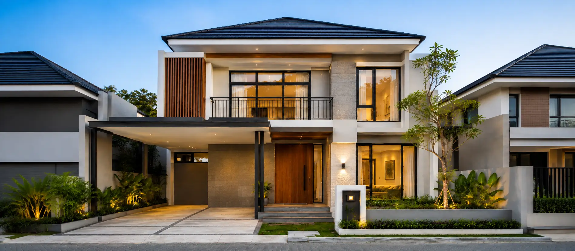 Hasil pembangunan rumah 2 lantai