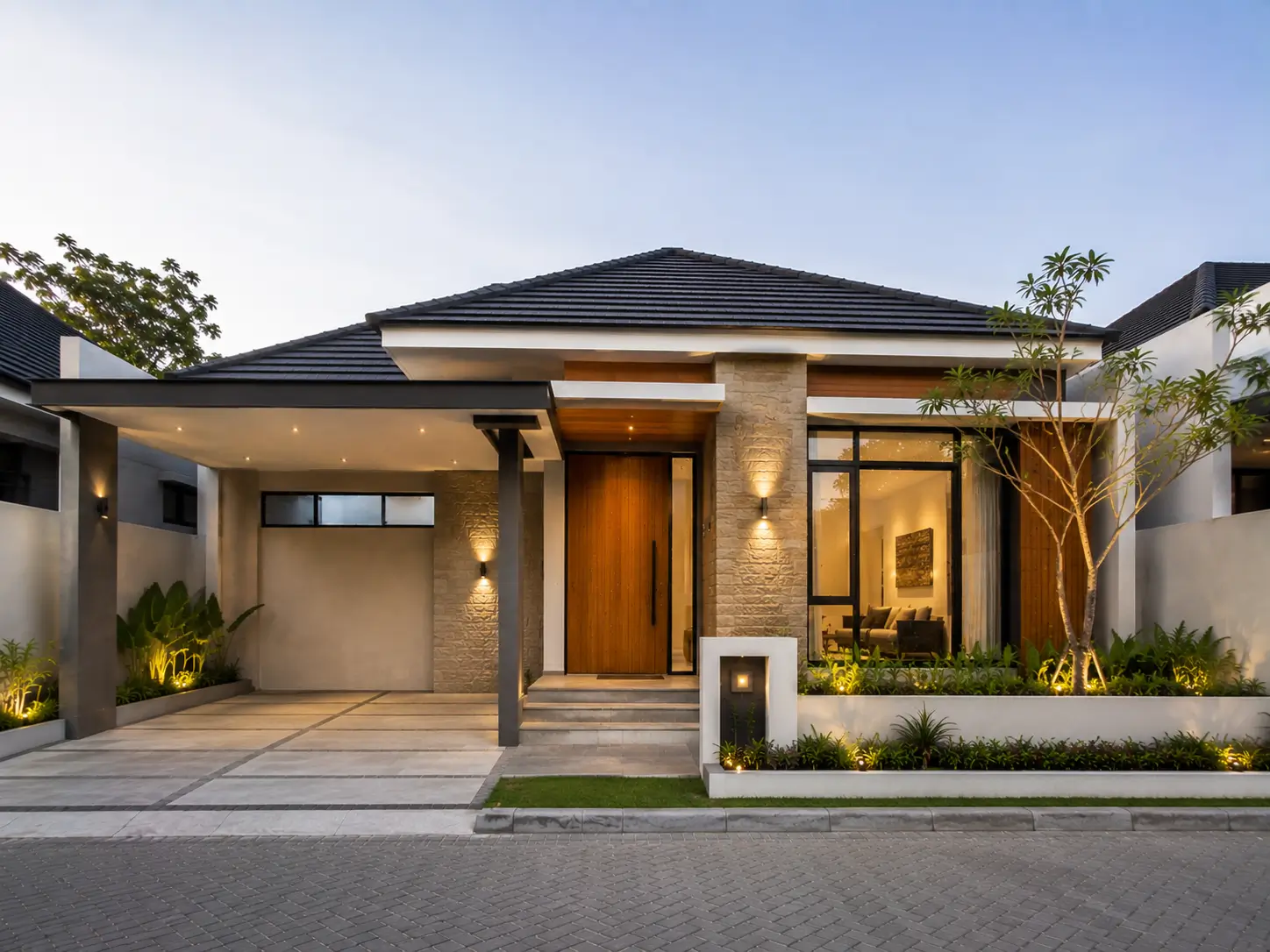 Jasa bangun rumah modern dengan desain kontemporer
