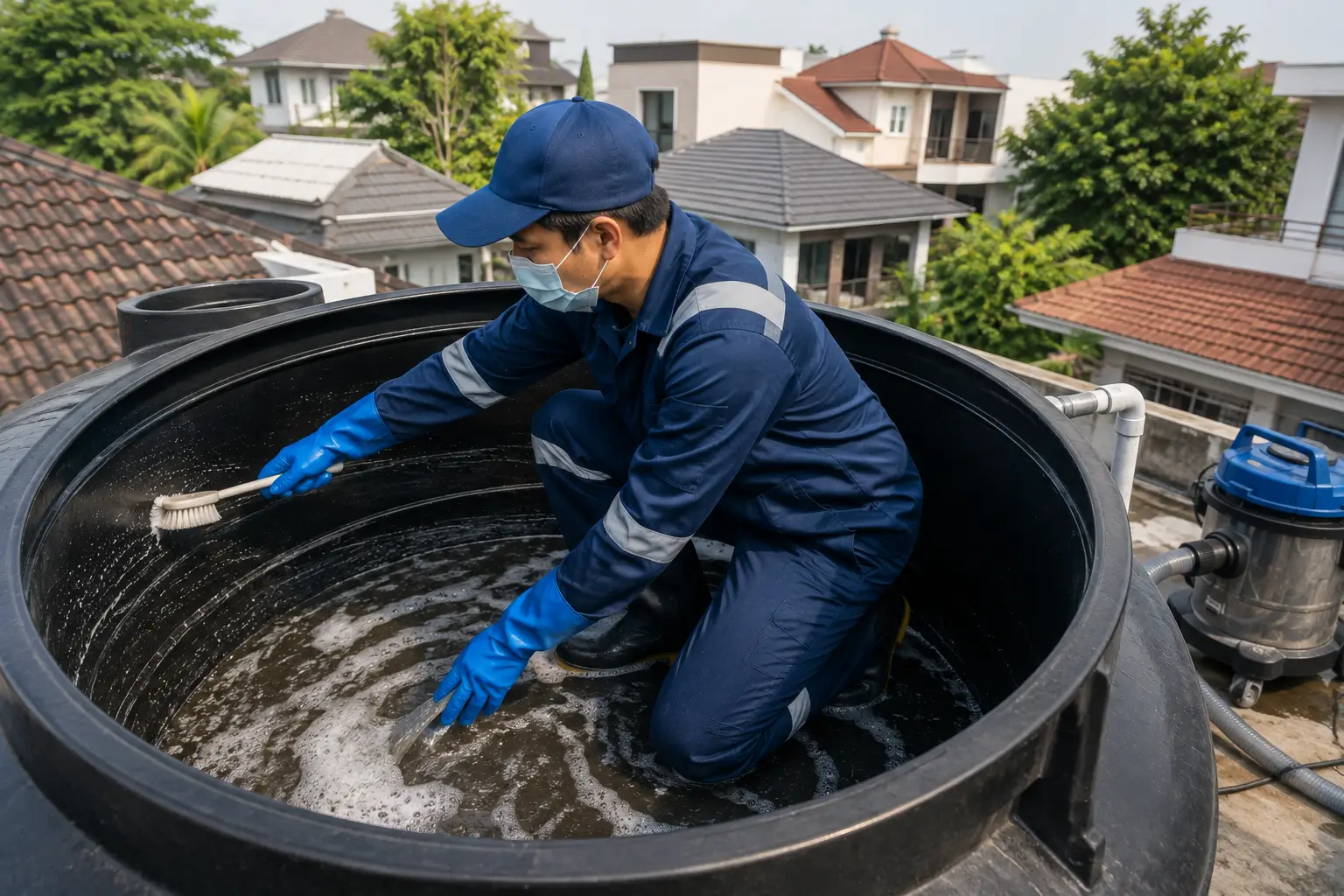 Jasa cuci tandon air profesional