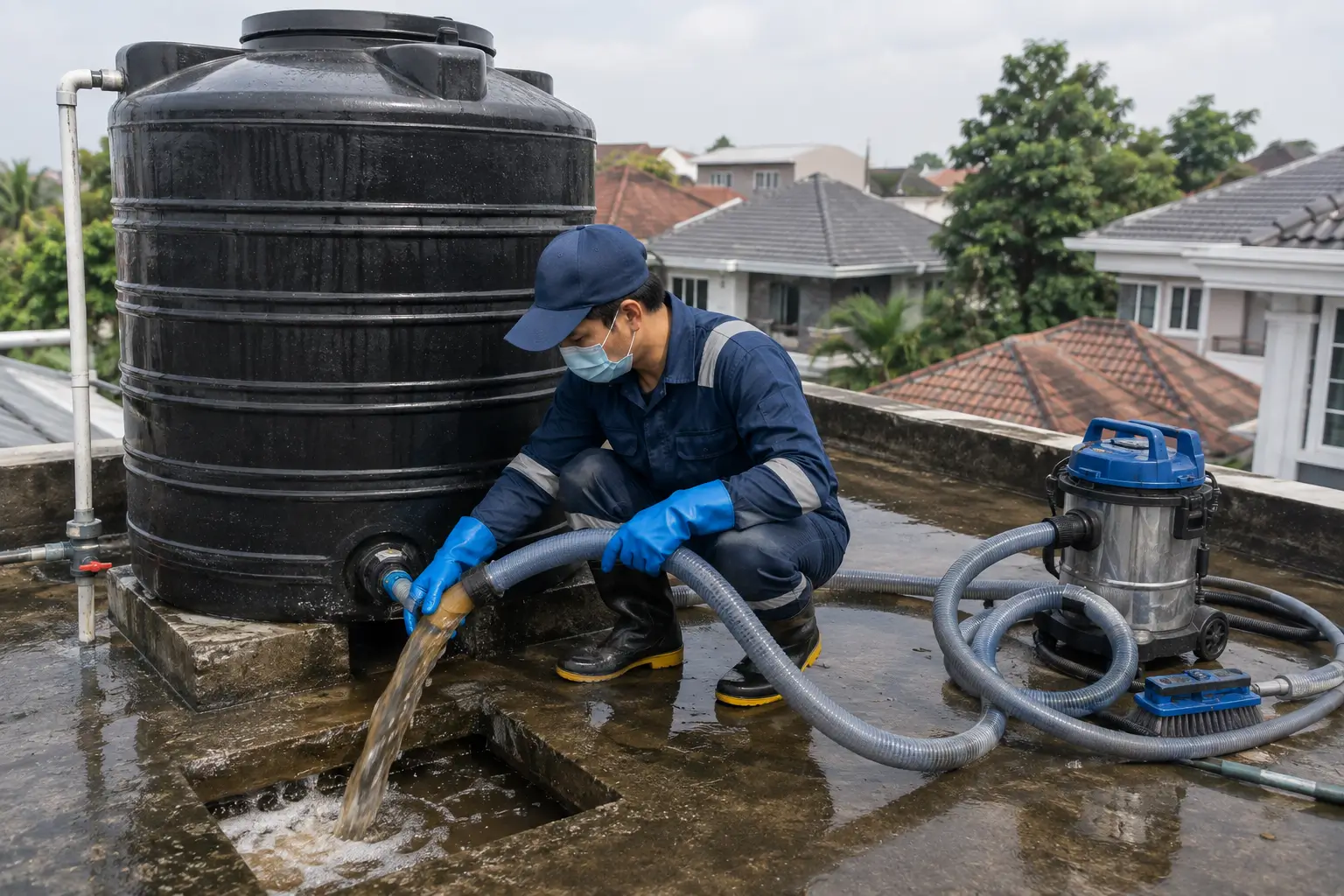 Jasa kuras toren air rumah