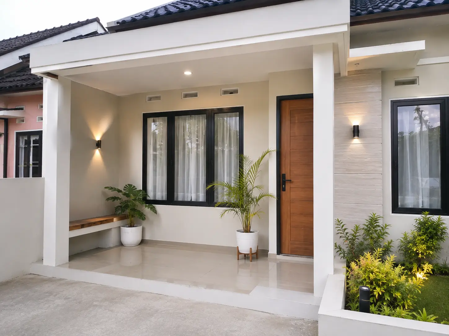 Renovasi teras depan rumah subsidi