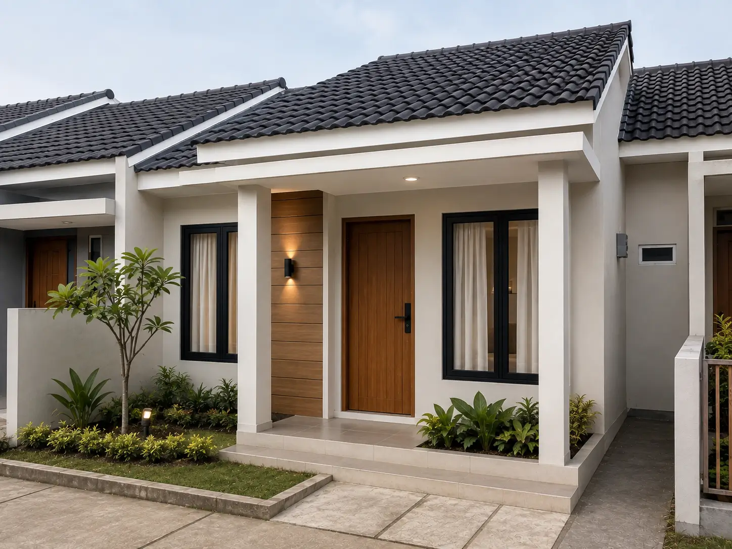 Rumah minimalis setelah renovasi dengan tampilan modern dan fungsional